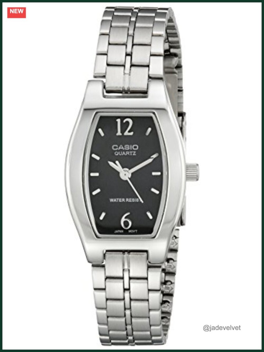 Ladies Analog Bracelet Watch Water Resistant Foldover Clasp
